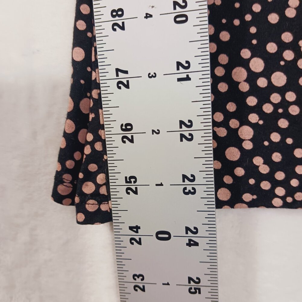 Boden,  Women's Top, Size 8, Black with Soft Pink Dots,  Lyocell and Wool Blend - Picture 12 of 16